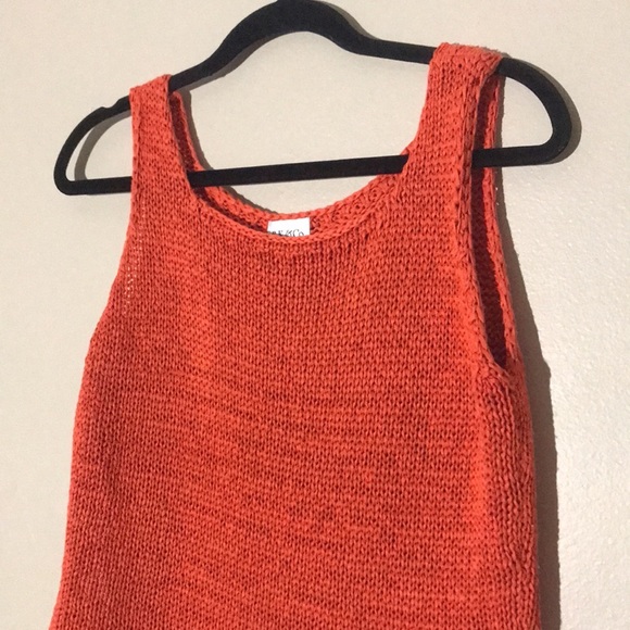 BK&Co Orange Knit Tank Top - Picture 2 of 3
